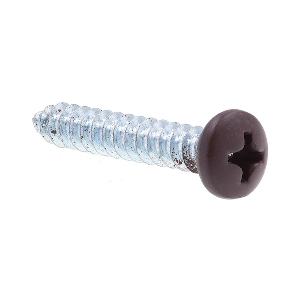 Prime-Line Sheet Metal Screw, Self-Tap Pan Head Phil Dr No. 8 X 1in Zinc Pl Steel Black Head 25PK 9154779 - main